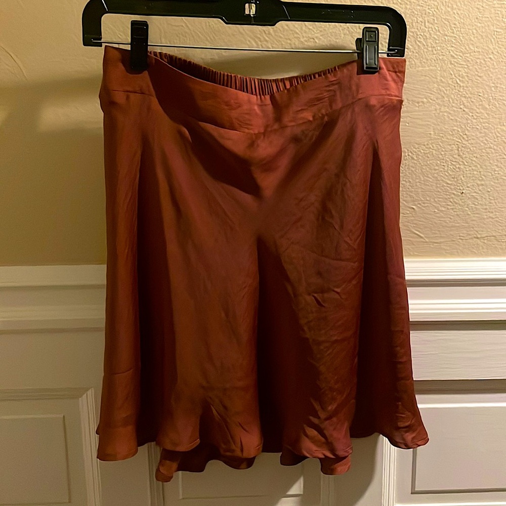 Burgundy color skill skirt, size L
